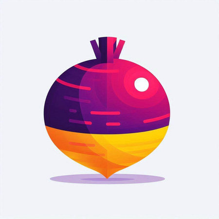 Beetroot vector illustration. Vegetable icon. Vector illustration of beetroot.のイラスト素材