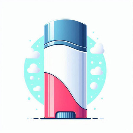 Cosmetic cream bottle. Vector illustration in flat style on white background.のイラスト素材