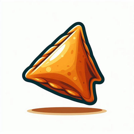 Vector illustration of a piece of cheese isolated on a white background.のイラスト素材