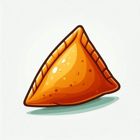 Illustration of a piece of pie isolated on a white background.のイラスト素材