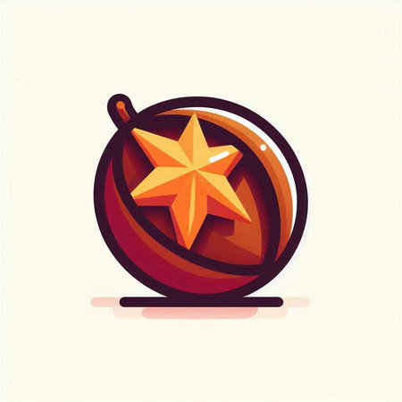 Christmas star in the form of a ball. Vector illustration. Eps 10のイラスト素材