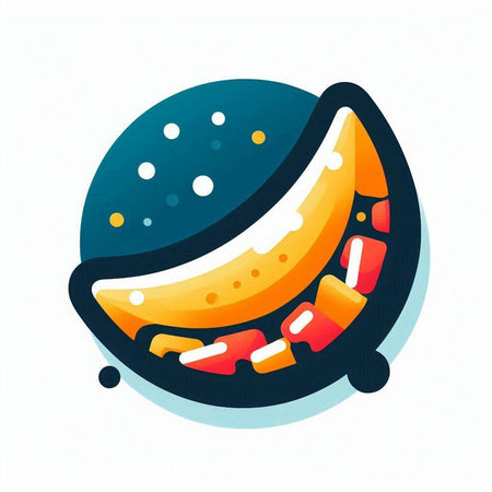 Illustration of a hot dog on a white background, vector illustrationのイラスト素材