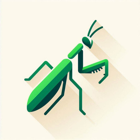 Mantis icon. Flat design style. Made in vector eps 10のイラスト素材