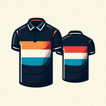 Polo t-shirt design, vector illustration eps 10.のイラスト素材