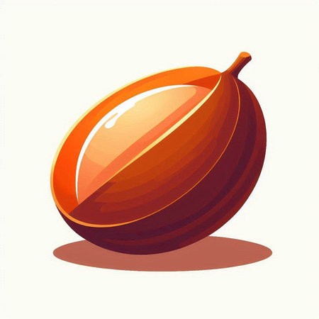 Illustration of an exotic fruit on a white background, vector illustrationのイラスト素材
