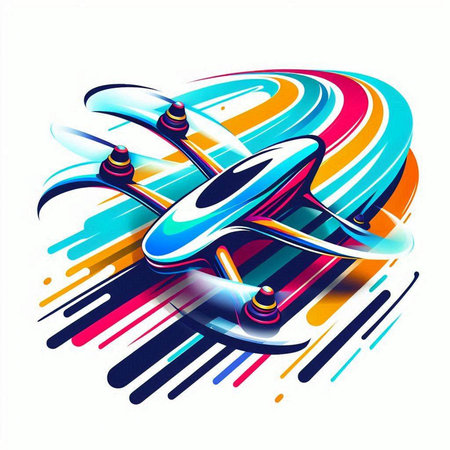 abstract futuristic background with spaceship. Vector illustration. Eps 10.のイラスト素材