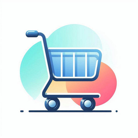 Shopping cart icon. Flat design. Vector illustration. Eps 10のイラスト素材