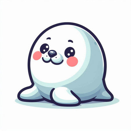 Cute cartoon penguin isolated on white background. Vector illustration.のイラスト素材