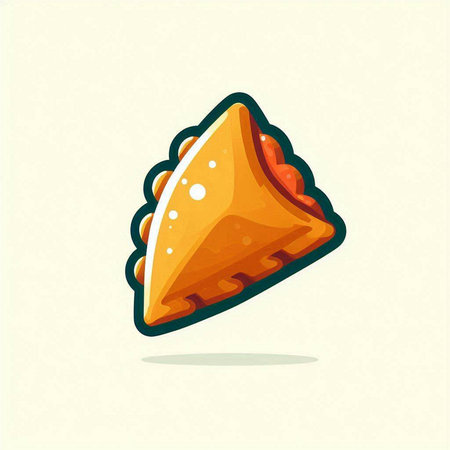 Illustration of a delicious pie. Vector illustration of a pie.のイラスト素材
