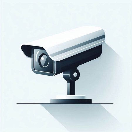 Surveillance camera, web icon, vector illustration, eps10のイラスト素材