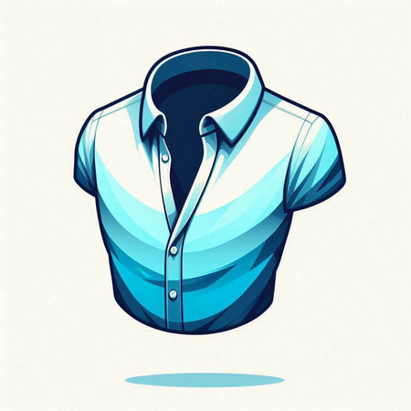 Men's shirt on a light background. Vector illustration. Eps 10のイラスト素材