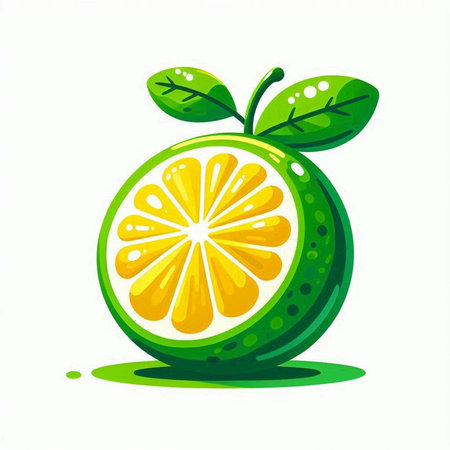 Citrus fruit icon isolated on white background. Vector illustration.のイラスト素材