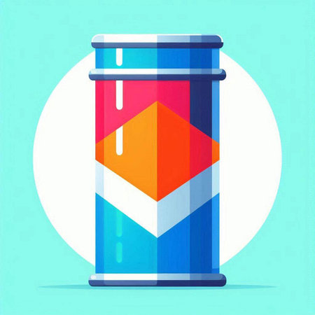 Vector illustration of an hourglass on a blue background in a flat styleのイラスト素材