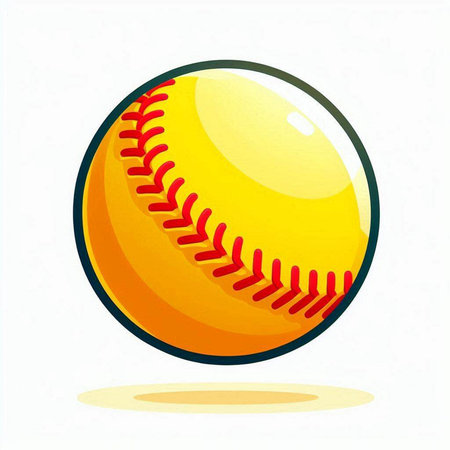 Baseball ball icon. Vector illustration isolated on a white background.のイラスト素材