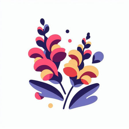 Flower bouquet. Colorful vector illustration in flat style.のイラスト素材