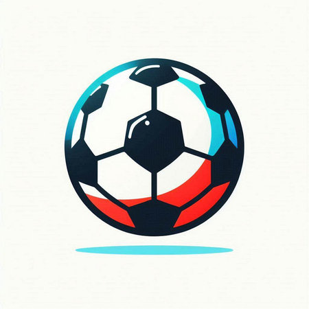 Soccer ball. Vector illustration of a soccer ball isolated on a white background.のイラスト素材