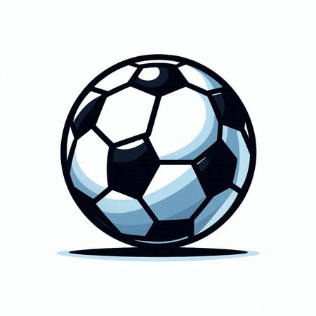 Soccer ball on a white background. Vector illustration. Eps 10.のイラスト素材