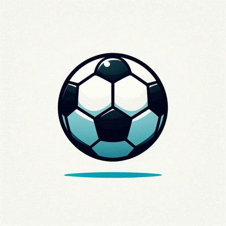 Soccer ball icon on the white background. Vector illustration. Eps 10.のイラスト素材