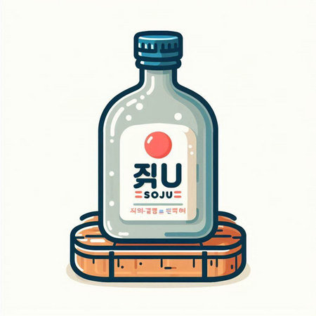 Illustration of a bottle with a message in it. Vector illustration.のイラスト素材