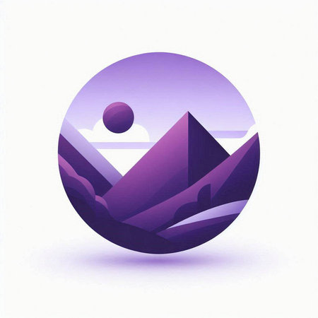 Illustration of pyramids on a white background, vector illustration.のイラスト素材