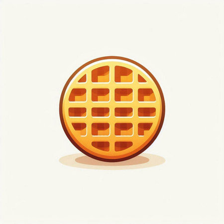 Waffle icon on a white background. Vector illustration. Eps 10のイラスト素材