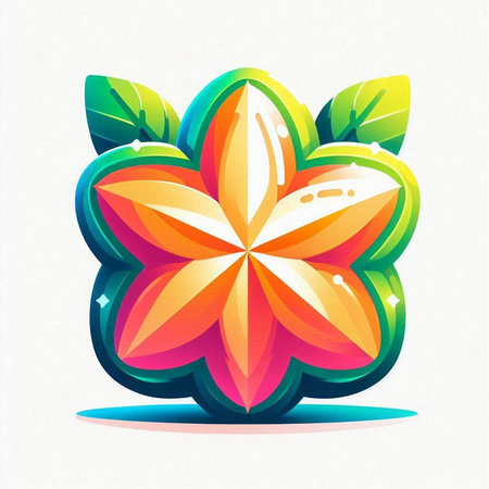 abstract colorful flower on a light background, vector illustration eps10のイラスト素材