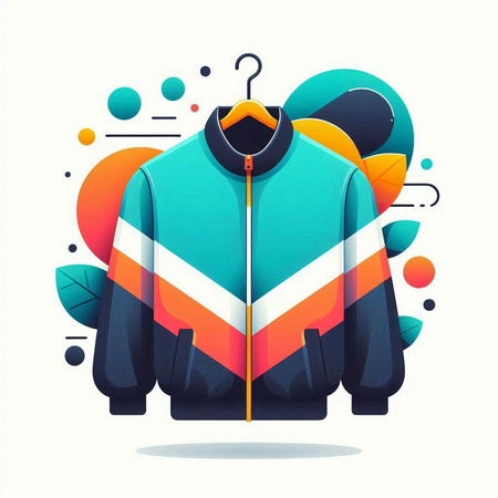 Young man working on laptop at home office. Vector illustration in flat styleのイラスト素材