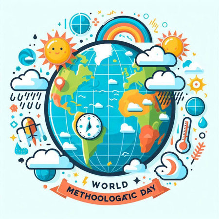 World Weather Day. Vector Illustration of World Weather Day. World Weather Day.のイラスト素材