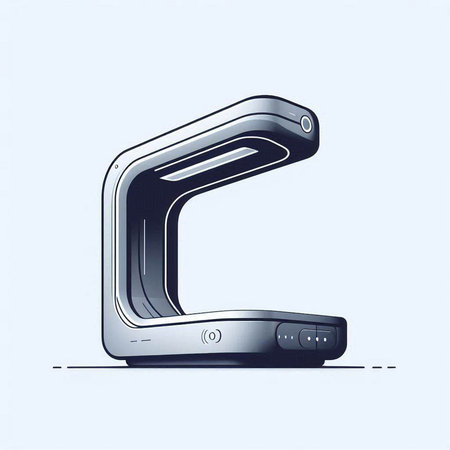 3d vector illustration of the letter L in the form of a smartphone.