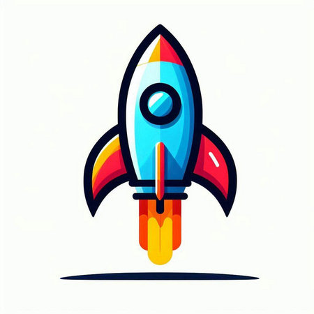 Rocket icon. Startup, launch, business concept. Vector illustration.