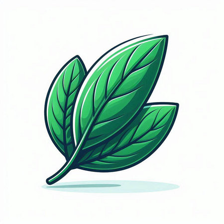 Mint leaf icon. Isolated on white background. Vector illustration.