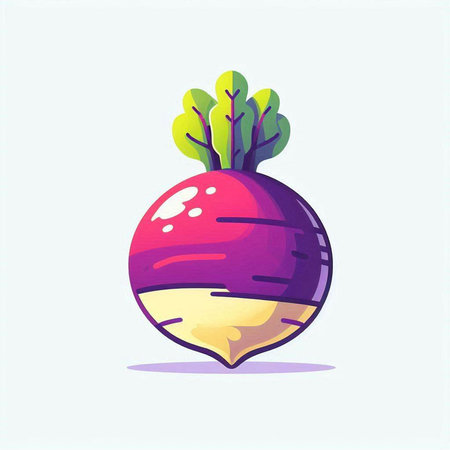 Beetroot vector icon. Cartoon illustration of beetroot vector icon for web design