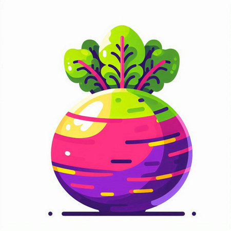 Vegetable icon. Vegetarian food. Vector illustration in flat style