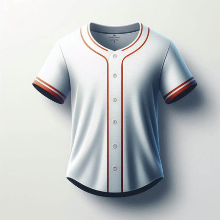 Baseball jersey template for sportswear and t-shirt.