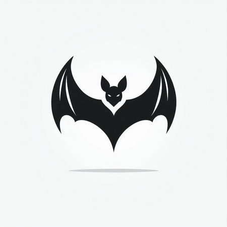 Bat icon. Vector illustration on white background. Isolated bat.