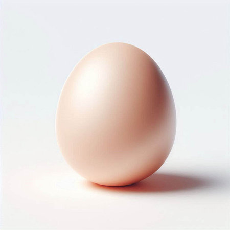 Egg isolated on white background. Realistic 3d render.