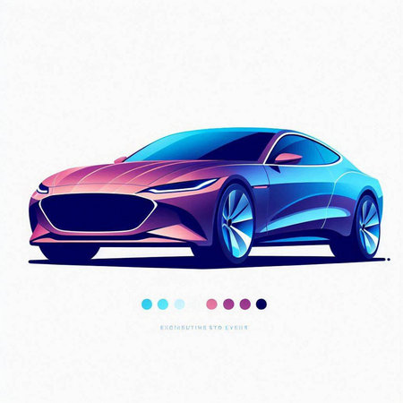 Sport car. Vector illustration. Sports car. Sport car icon.