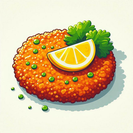Salmon tartare on white background. Vector illustration. Eps 10