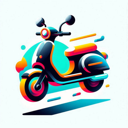 motorcycle colorful background, vector illustration eps10 graphic design