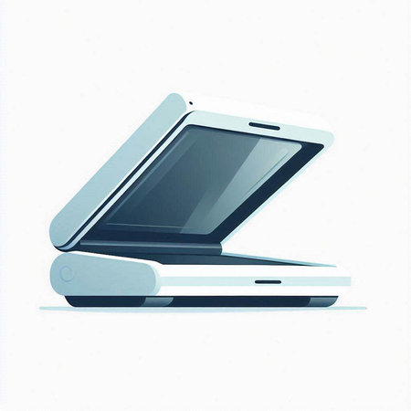 Laptop computer isolated on white background. Vector illustration. Eps 10.