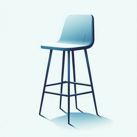 High-detailed illustration of a bar stool, vector illustration.