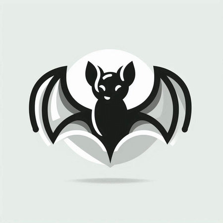 Bat logo template vector icon illustration design. halloween concept.