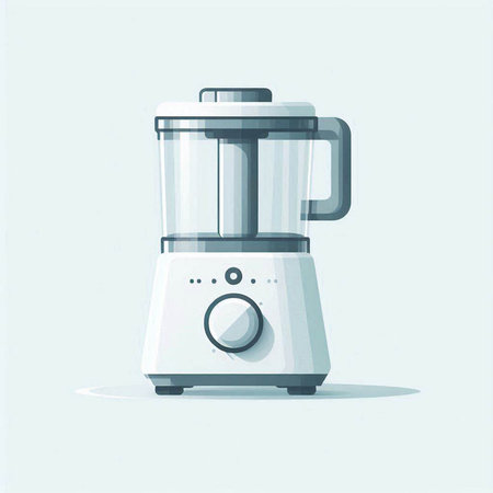 Illustration of a blender in a flat style. Vector illustration.