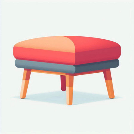 Furniture in a modern style. Vector illustration of a chair.