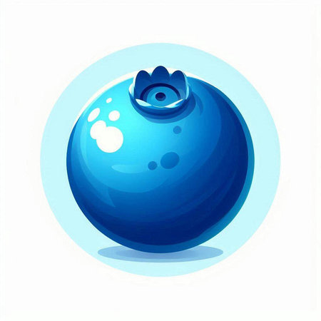 Blueberry icon isolated on white background. Vector illustration. Eps 10.のイラスト素材