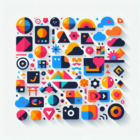 Flat design modern vector illustration concept of social media, multimedia, network, communication,...