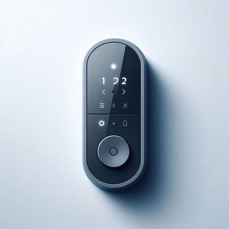 TV remote control on a white background. 3d rendering. Computer digital drawing.