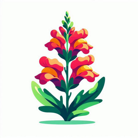 Colorful vector illustration of a bouquet of wildflowers.のイラスト素材