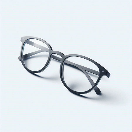 Glasses isolated on a white background. 3d render illustration.