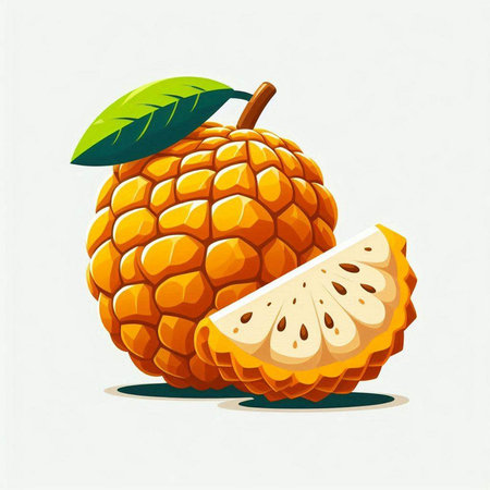 Illustration of Exotic Fruit - Soursop - Exotic Fruit